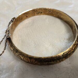 925 Gold Plated Bangle Bracelet
